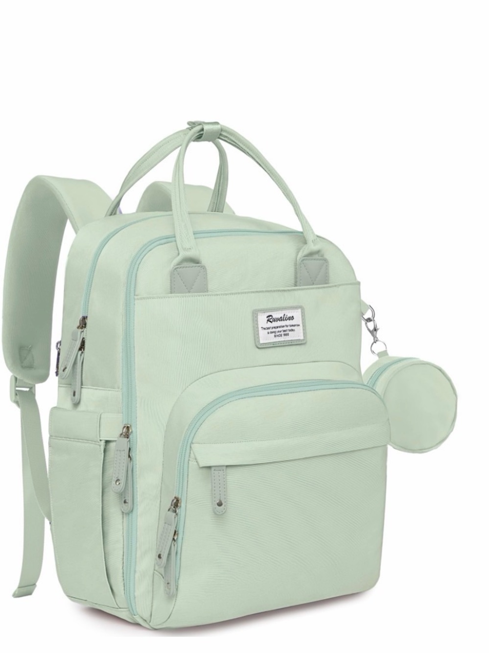 NWT - Ruvalino -  Mint Green Baby Diaper Backpack